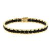Flexible Chanel Ultra small model bracelet in yellow gold and ceramic - 00pp thumbnail