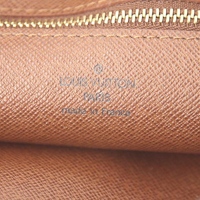 Borsa a tracolla Louis Vuitton Reporter modello piccolo in tela monogram e pelle naturale - Detail D3