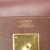 Hermes Kelly 32 cm handbag in burgundy, rust-coloured and brown tricolor box leather - Detail D4 thumbnail