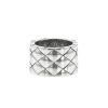 Half-articulated Chanel Matelassé ring in white gold - 00pp thumbnail