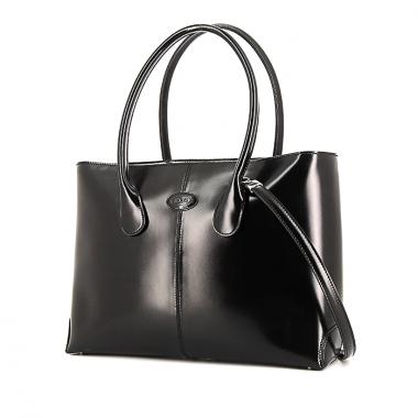 Sac à main Tod's D-Bag en cuir glacé noir