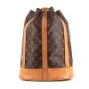 Louis Vuitton Randonnée backpack in monogram canvas and natural leather - 360 thumbnail