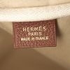 Borsa da viaggio Hermes Victoria in tela beige e pelle togo marrone Havana - Detail D3 thumbnail