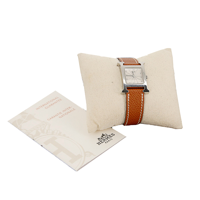 Montre Hermes Heure H en acier Ref :  HH1.210 Vers  2011 - Detail D2