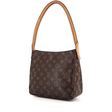 Louis Vuitton Looping handbag in monogram canvas and natural leather