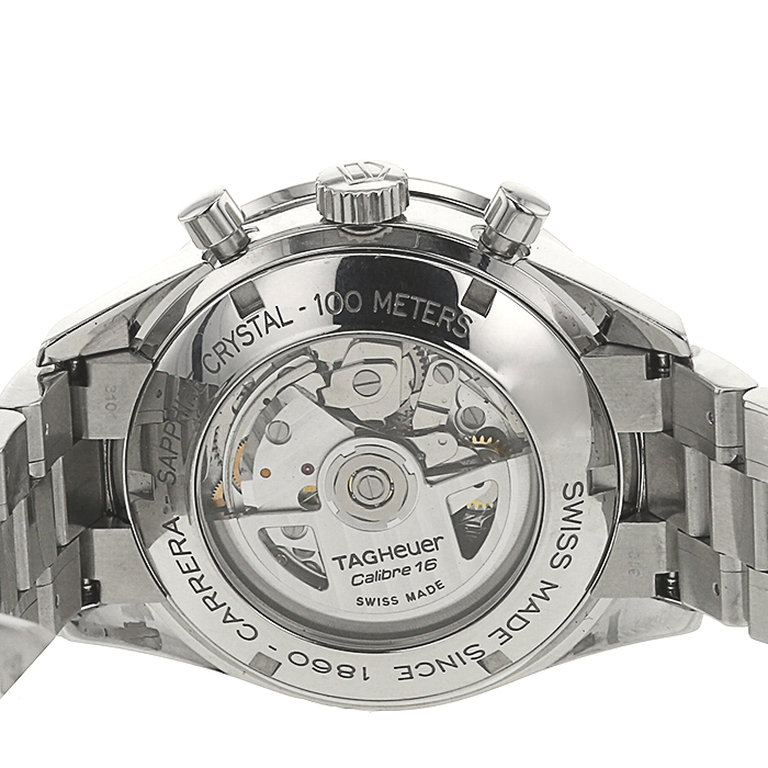 TAG Heuer Carrera Automatic Chronograph Tachymeter watch in stainless steel Circa  2000