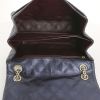Chanel 2.55 handbag in metallic blue quilted leather - Detail D3 thumbnail