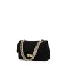 Chanel 2.55 handbag in black jersey canvas - 00pp thumbnail