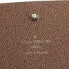 Billetera Louis Vuitton Emilie en lona Monogram y cuero marrón - Detail D4 thumbnail