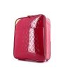 Maleta Louis Vuitton Pegase en charol Monogram rosa y cuero natural - 00pp thumbnail