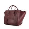 Celine Phantom handbag in burgundy grained leather - 00pp thumbnail