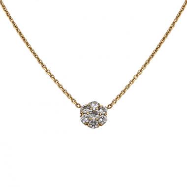 Collar Van Cleef 
Arpels Fleurette en oro amarillo y diamantes