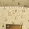 Bolso de mano Hermes Birkin 35 cm en avestruz beige arcilla - Detail D3 thumbnail