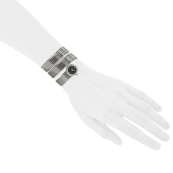 Bulgari Tubogas watch in stainless steel - Detail D1