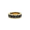 Flexible Chanel Ultra medium model ring in yellow gold,  ceramic and diamonds - 00pp thumbnail