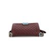 Chanel Boy shoulder bag in burgundy quilted leather - 360 Front thumbnail
