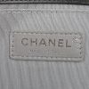 Sac bandoulière Chanel Boy en toile siglée noire et cuir noir - Detail D4 thumbnail