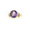 Half-articulated Poiray Indrani small model ring in yellow gold and amethyst - 00pp thumbnail