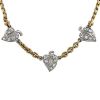 Pomellato necklace in yellow gold,  white gold and diamonds - 00pp thumbnail