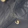 Borsa Dior Lady Dior modello grande in pelle cannage blu marino - Detail D5 thumbnail