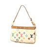 Pochette Louis Vuitton Pochette accessoires in tela monogram multicolore bianca e pelle naturale - 00pp thumbnail