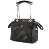 Fendi Dotcom Click shoulder bag in black leather - 00pp thumbnail