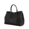 Hermes Garden shopping bag in black grained leather - 00pp thumbnail