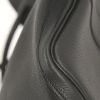 Hermes Garden shopping bag in black grained leather - Detail D4 thumbnail