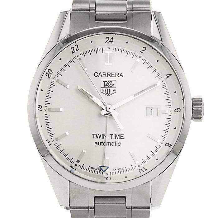 TAG Heuer Carrera Automatic Twin-Time Wrist Watch 337540 | Collector Square