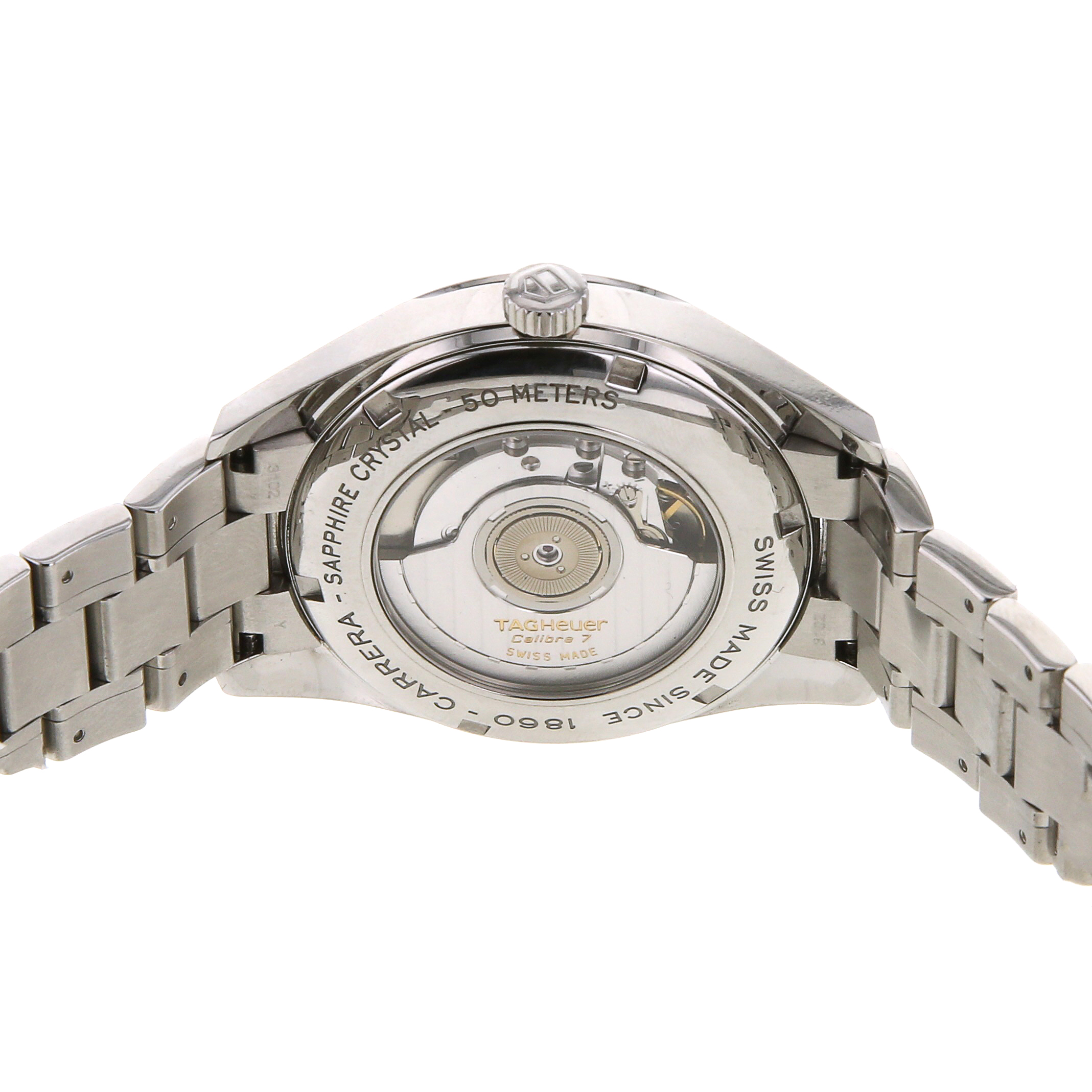 TAG Heuer Carrera Automatic watch in stainless steel Circa 2007 - Detail D3