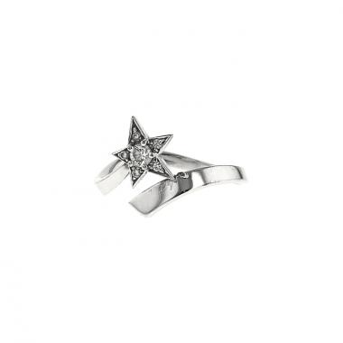 Sortija Chanel Comètes en oro blanco y diamantes
