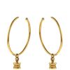 Bulgari B.Zero1 hoop earrings in yellow gold - 00pp thumbnail