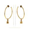 Bulgari B.Zero1 hoop earrings in yellow gold - 360 thumbnail