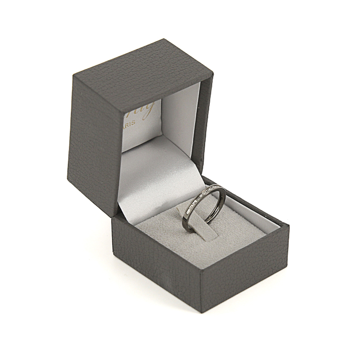 Alliance Poiray en or blanc et diamants - Detail D2