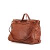 Jerome Dreyfuss Carlos handbag in brown grained leather - 00pp thumbnail