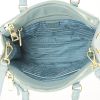 Prada Galleria small model handbag in blue leather - Detail D3 thumbnail