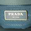 Prada Galleria small model handbag in blue leather - Detail D4 thumbnail
