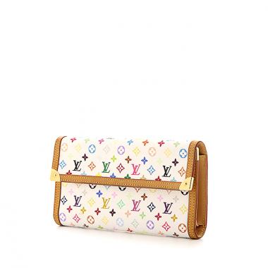 Louis Vuitton Porte Trésor International  wallet in multicolor monogram canvas and natural leather