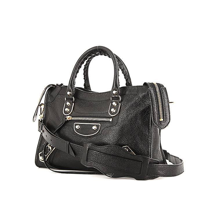 Balenciaga Metallic Edge City Mini Shoulder Bag in Black  Lyst