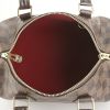 Louis Vuitton Speedy 25 cm handbag in damier canvas and brown leather - Detail D3 thumbnail