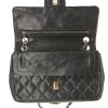 Chanel Timeless handbag in black quilted leather - Detail D5 thumbnail