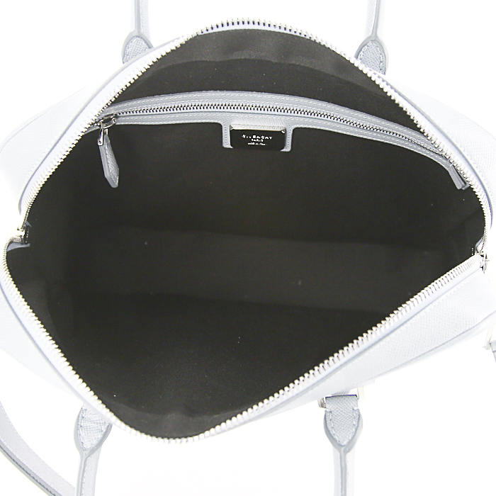 Borsa portadocumenti Givenchy Lucrezia in pelle martellata blu cadetto - Detail D3