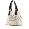 Shopping bag Louis Vuitton in tela a scacchi e pelle naturale - 00pp thumbnail