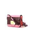 Valentino Garavani Rivet shoulder bag in pink, burgundy and red tricolor leather - 00pp thumbnail