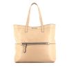 Miu Miu shopping bag in beige leather - 360 thumbnail