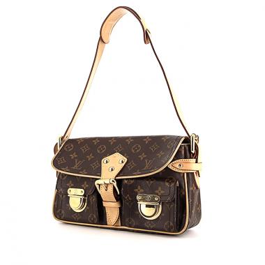 Bolso de mano Louis Vuitton Hudson en lona Monogram y cuero natural