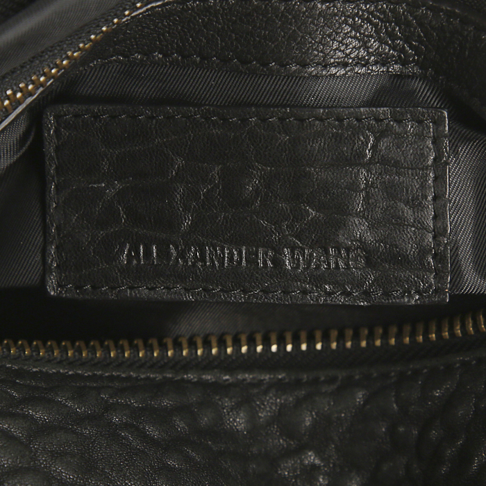 Bolso Alexander Wang Rocco en cuero granulado negro - Detail D3