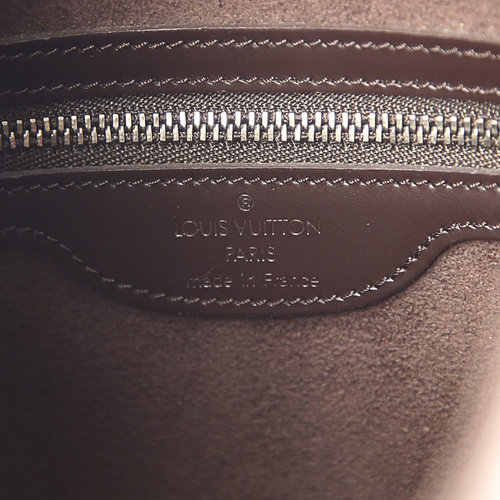 Sac à main Louis Vuitton Verseau en cuir épi marron - Detail D3