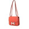 Hermes Constance small model shoulder bag in salmon pink Swift leather - 00pp thumbnail