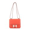 Hermes Constance small model shoulder bag in salmon pink Swift leather - 360 thumbnail